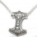 Thor Hammer - Silver Jewelry Set